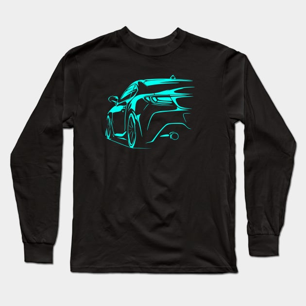 JDM Tuning & Drift Car GR86 Fan Long Sleeve T-Shirt by Automotive Apparel & Accessoires